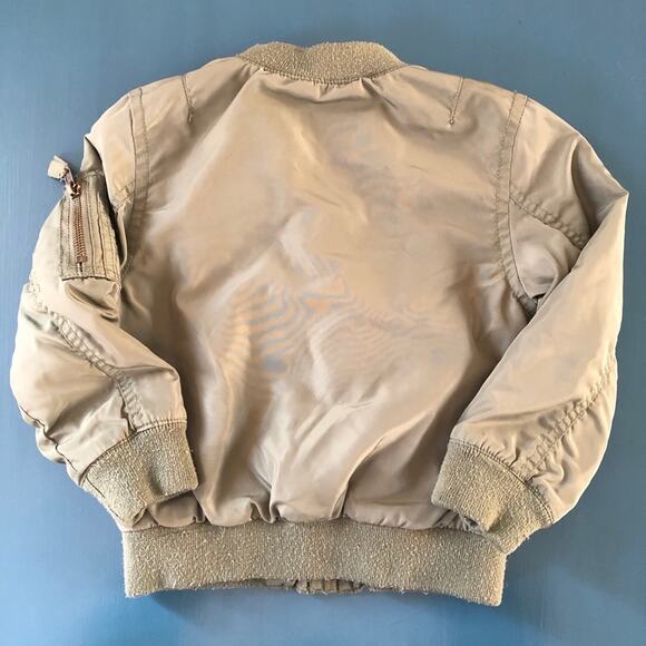 H&M Kids’ Bomber Jacket Green Size 4-5Y - Picture 3 of 7